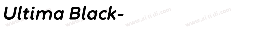 Ultima Black字体转换